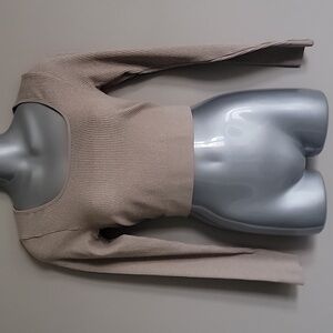 NWT H&M women's long sleeve crop top size s